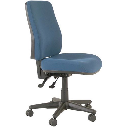 Buro Roma Chair High Back 2 Levers Navy Fabric