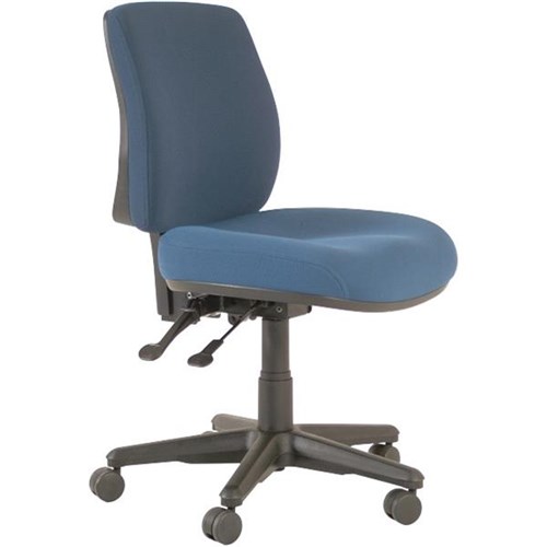 Buro Roma Chair Mid Back 2 Levers Navy Fabric