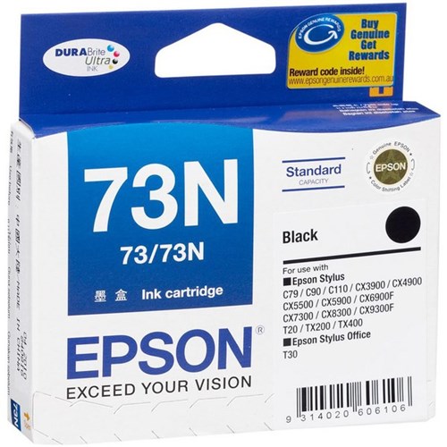 Epson 73N Black Ink Cartridge C13T105192