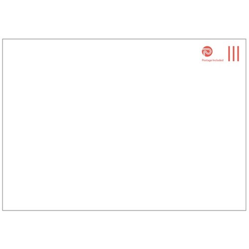 NZ Post C4 Postage Paid Envelopes Seal Easi White 133720, Pack of 5