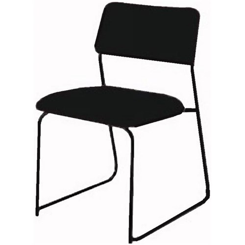 IRL Avon Stacker Chair Ebony Black Fabric