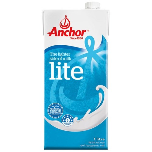 Anchor UHT* Long Life Milk Lite Blue 1L