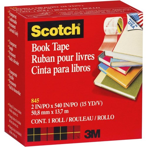 Scotch® 845 Book Repair Tape 51mm x 13.7m