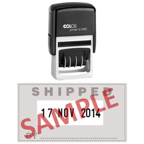 Colop S260 Custom Made Dater Stamp 45x24mm Single Colour Ink Pad