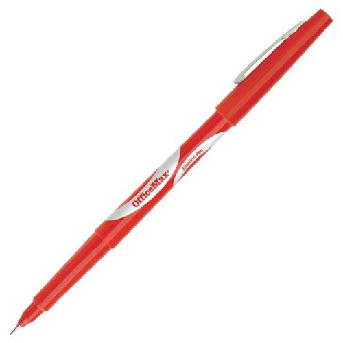 OfficeMax Red Fine Line Pen 0.5mm Fine Tip