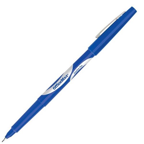 OfficeMax Blue Fine Line Pen 0.5mm Fine Tip