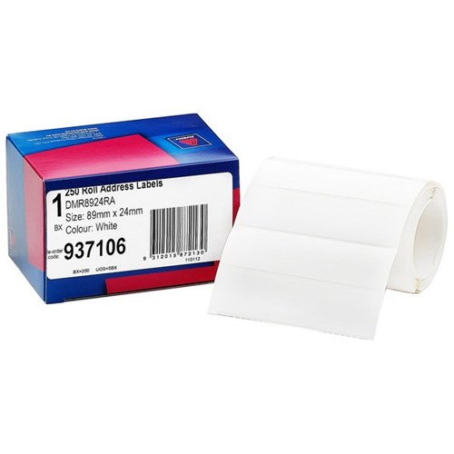 Avery DMR8924RA, Roll Address Labels 24x89mm, Box of 250 OfficeMax NZ