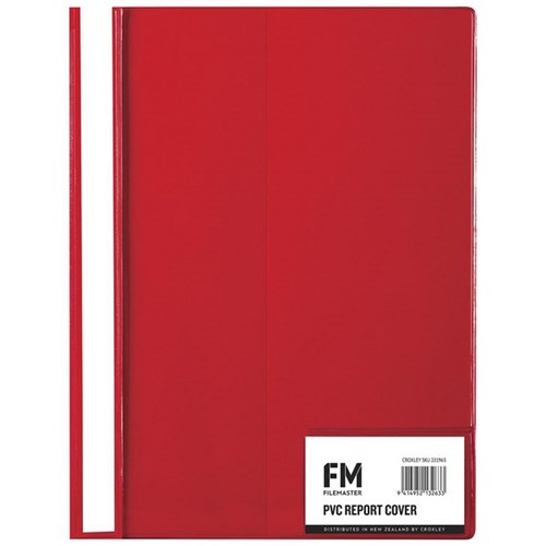 FM Clear Report Cover A4 Red