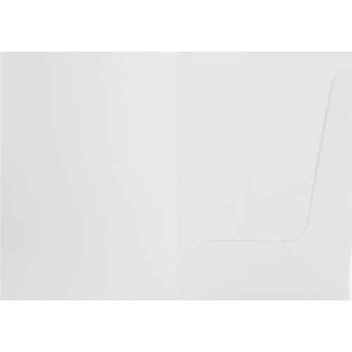FM Presentation Folder 1 Pocket Gloss White, Pack of 50