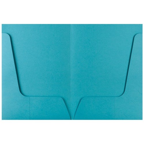 FM Presentation Folder 2 Pocket Matt Blue, Pack of 10