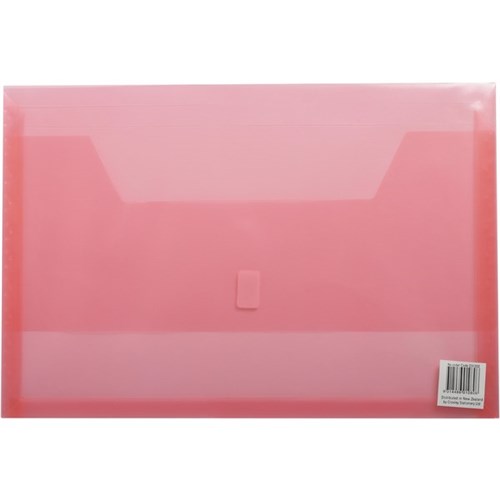 Colby Polywally Document Wallet Foolscap Pink