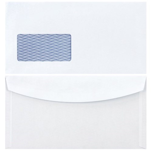 Croxley MaxPOP Envelopes Tropical Seal Window White 130286, Box of 500