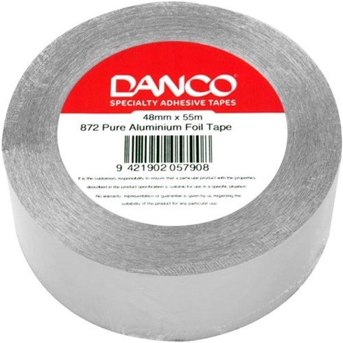 Danco Aluminium Foil Tape 48mm x 55m, Carton of 20