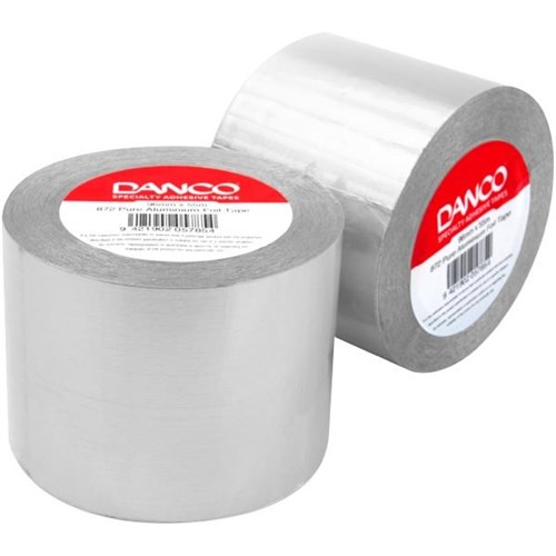 Danco Aluminium Foil Tape 96mm x 55m, Carton of 8 OfficeMax NZ