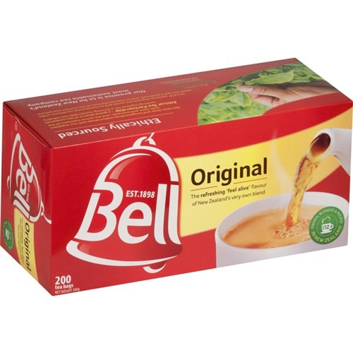 Bell Original Tagless Tea Bags, Box of 200