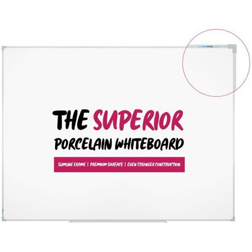Boyd Visuals Clarity Porcelain Whiteboard Magnetic 1200 x 1500mm