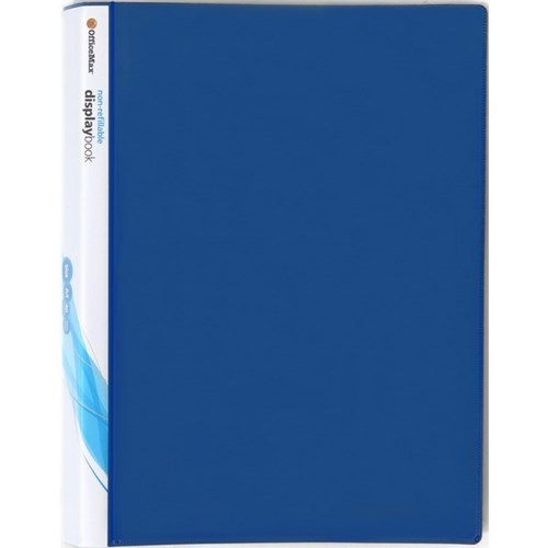 OfficeMax A4 Display Book Insert Cover 40 Pocket Blue