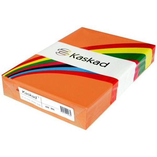 Kaskad A3 80gsm Fantail Orange Colour Copy Paper, Pack of 500