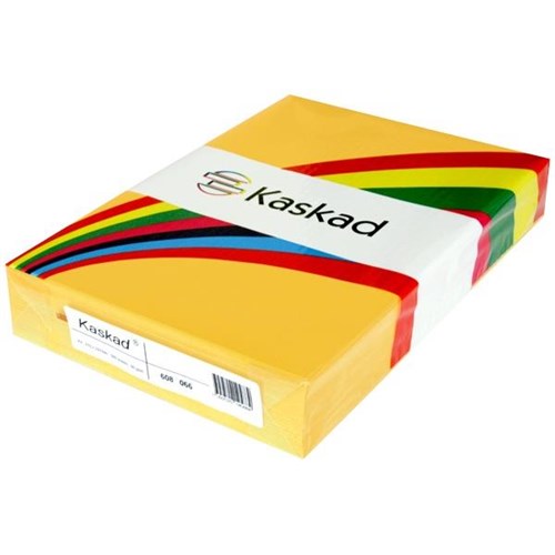 Kaskad A3 80gsm Goldcrest Yellow Colour Copy Paper, Pack of 500