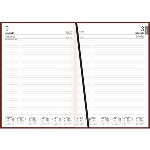 Collins A41 Diary A4 1 Day Per Page 2027 Red