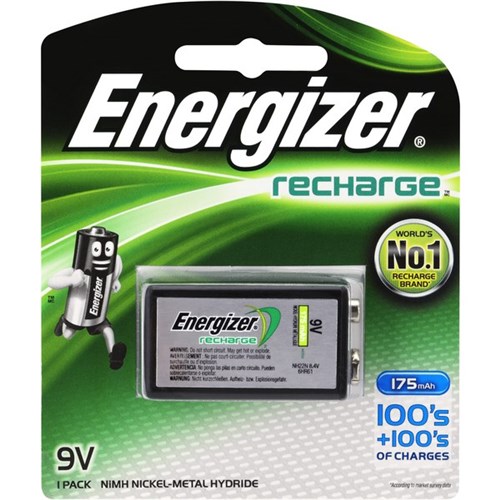 Energizer NH22 Rechargeable Battery, 9 Volt