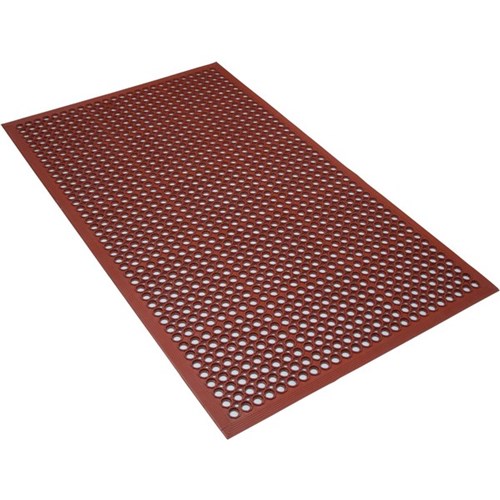 Worksave Anti-Fatigue Mat Terracotta 1520x890x12mm