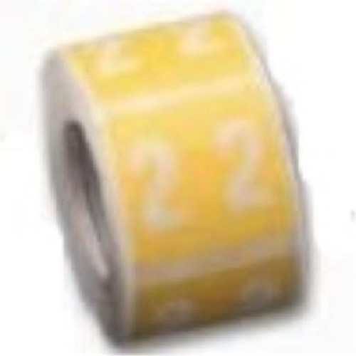 Codafile Numbers 2 Labels 162522 25mm, Roll of 500