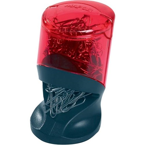 Maped Paper Clip Dispenser & Paper Clips Assorted Colours