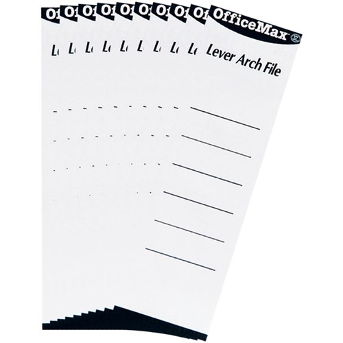 OfficeMax Lever Arch File Spine Labels, Pack of 10