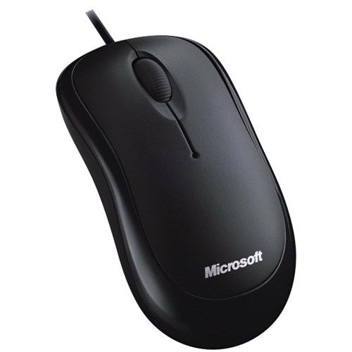 Microsoft Basic USB Wired Optical Mouse Black OfficeMax NZ