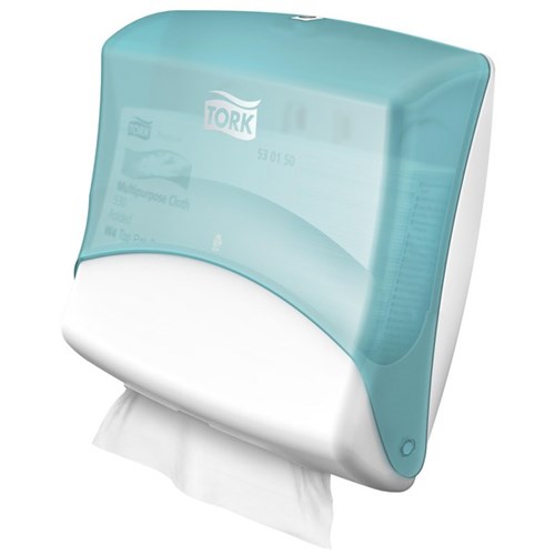 Tork W4 Folded Wiper Dispenser 654000 Aqua/White