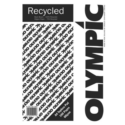 Olympic A4 Recycled Topless Pad 60gsm 80 Sheets