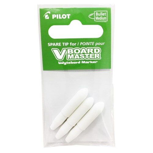 Pilot V Board Master Whiteboard Marker Refill Bullet Tip, Pack of 3