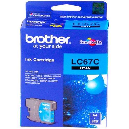 Brother LC67C Cyan Ink Cartridge