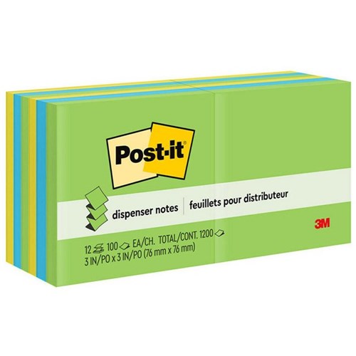 Post-it® Notes R330 Pop-Up 76x76mm Floral Fantasy, Pack of 12