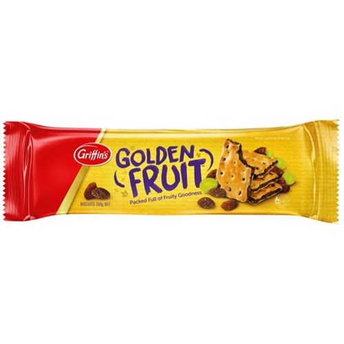 Griffin's Fruitli Golden Fruit Biscuits 250g OfficeMax NZ