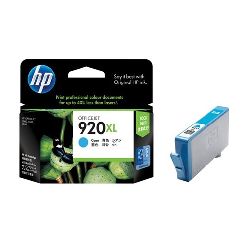 HP 920XL Cyan Ink Cartridge High Yield CD972AA