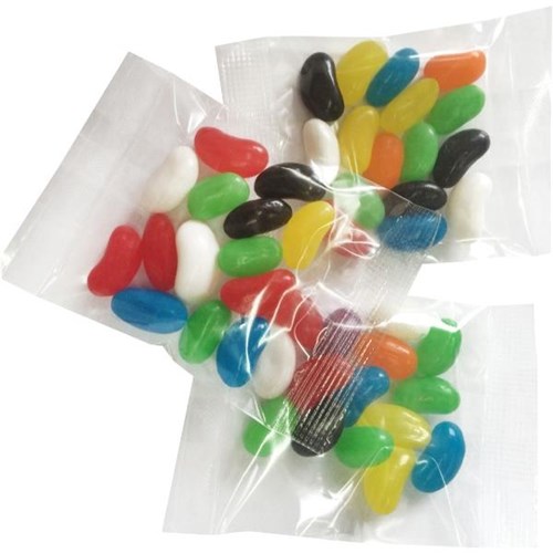 Rainbow Jelly Bean 30g Bag Lollies, Pack of 50 