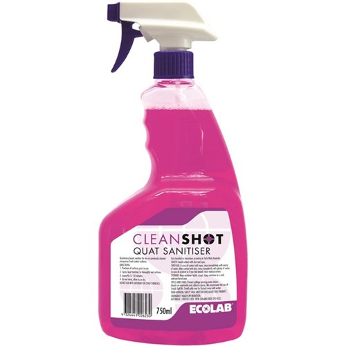 Ecolab Cleanshot Quat Sanitiser Spray 750ml