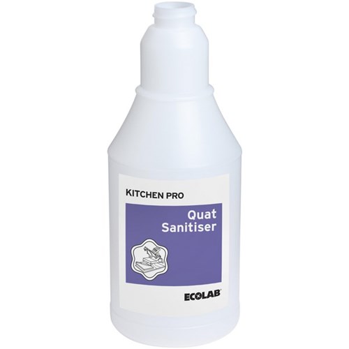 Ecolab Pro Quat Kitchen Sanitiser Empty Trigger Spray Bottle Only