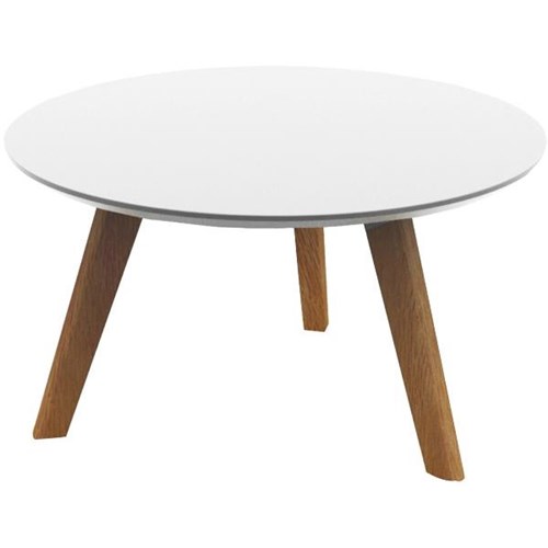 Fiord Meeting Table 900mm Snowdrift/Ash Timber