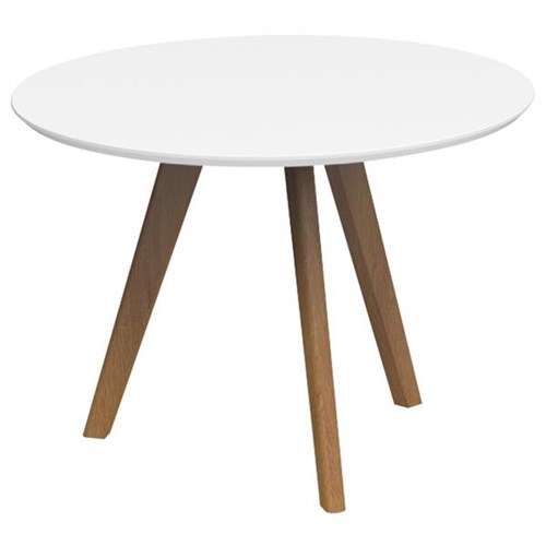 Fiord Meeting Table 1200mm Snowdrift/Ash Timber