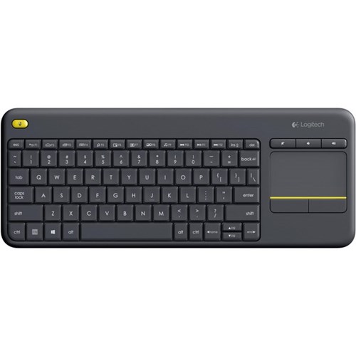 Logitech K400 Plus Wireless Touch USB Keyboard Black