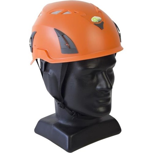 Q-Tech Vented Industrial Safety Helmet Orange