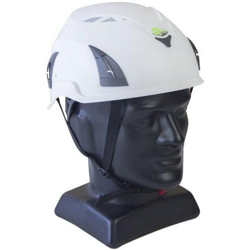 Q-Tech Vented Industrial Safety Helmet White