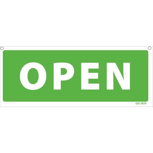 Open/Closed Safety Sign 340x120mm