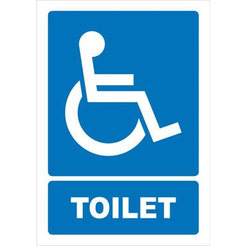 Disabled Toilet Sign 240x340mm