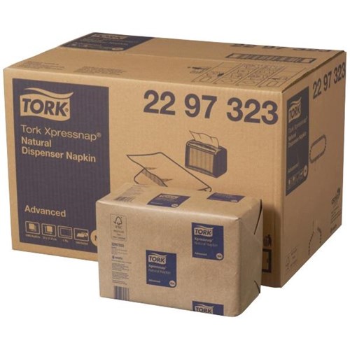 Tork N4 Xpressnap Napkins 1 Ply Natural, Carton of 12 Packs