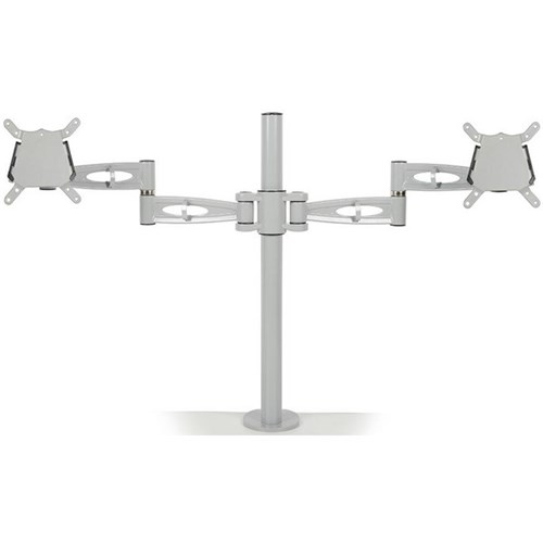 Metalicon Kardo Double Monitor Arm Silver