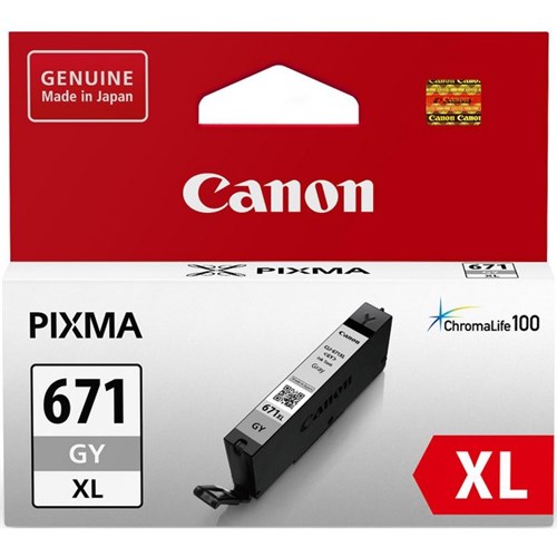 Canon CLI-671XLGY Grey Ink Cartridge